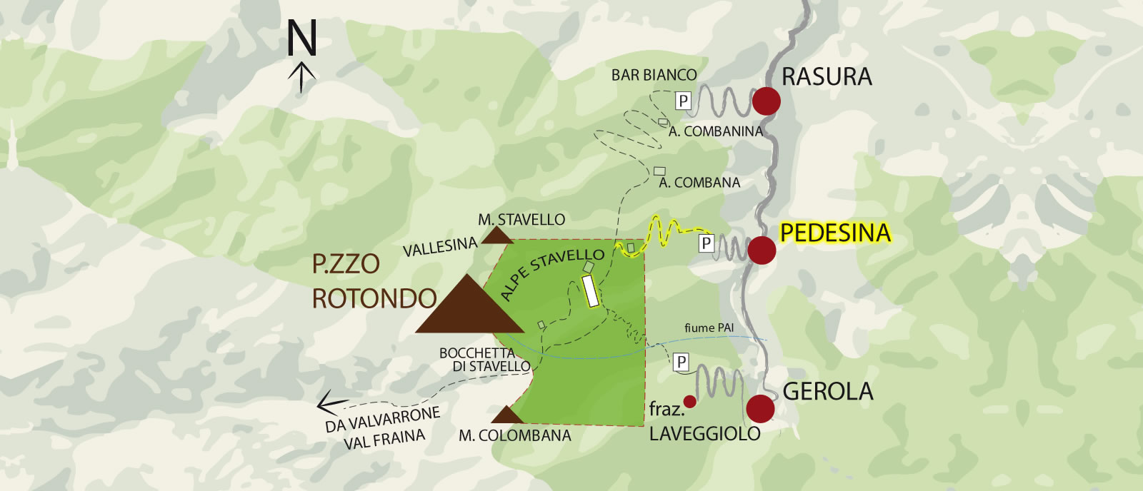 Alpe Stavello - Valgerola - Sentiero da Pedesina