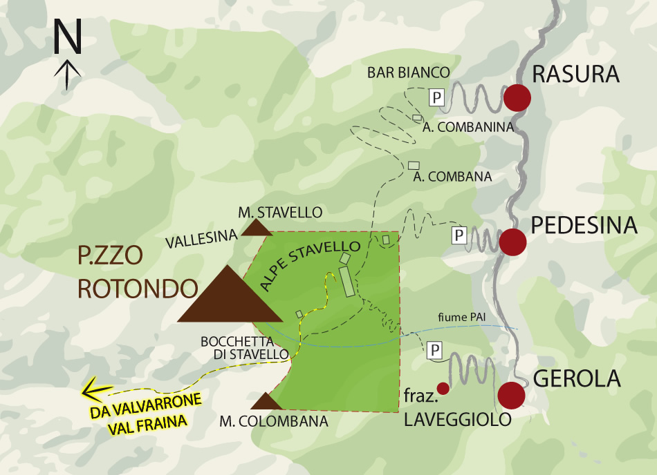 Alpe Stavello - Sentiero da Premana